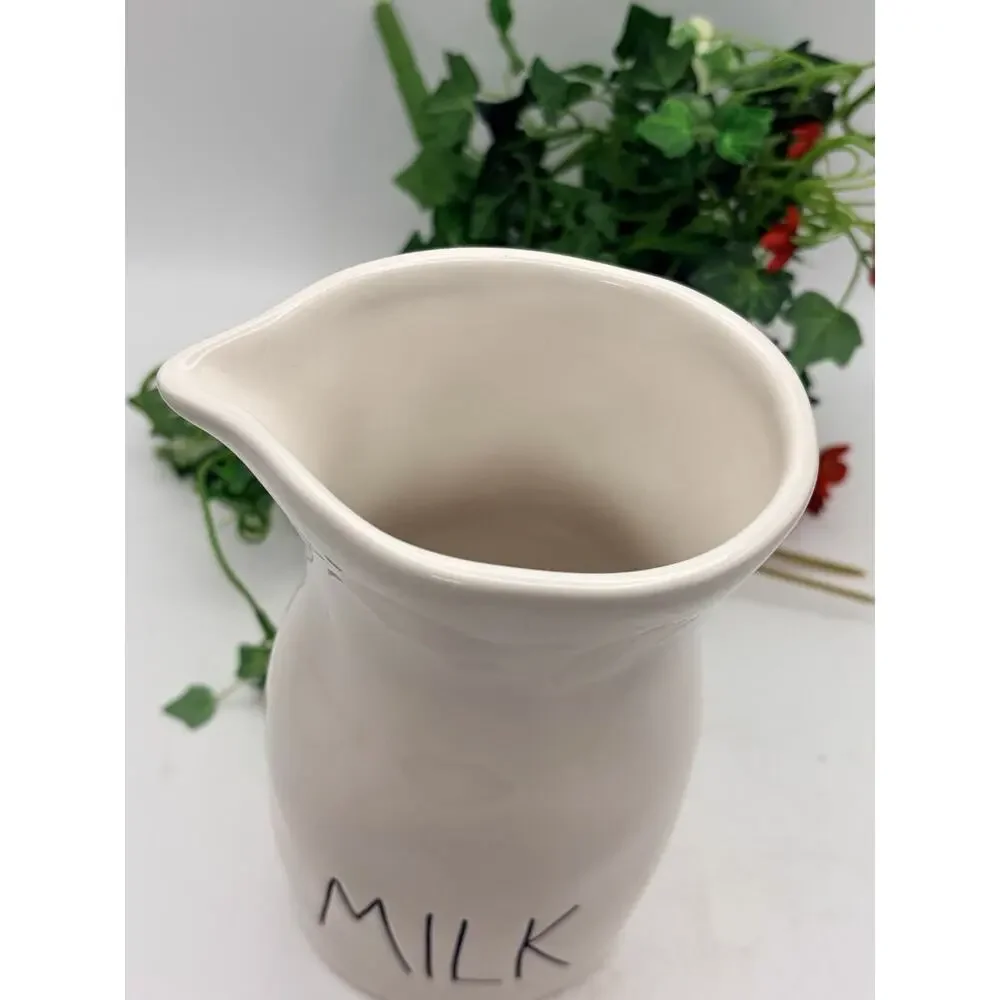 Rae Dunn MILK Carafe Pitcher Jug 7